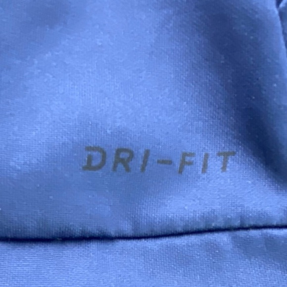 Nike Dri-fit blue long sleeve zippered athletic hoodie Men's size Small - Picture 4 of 11